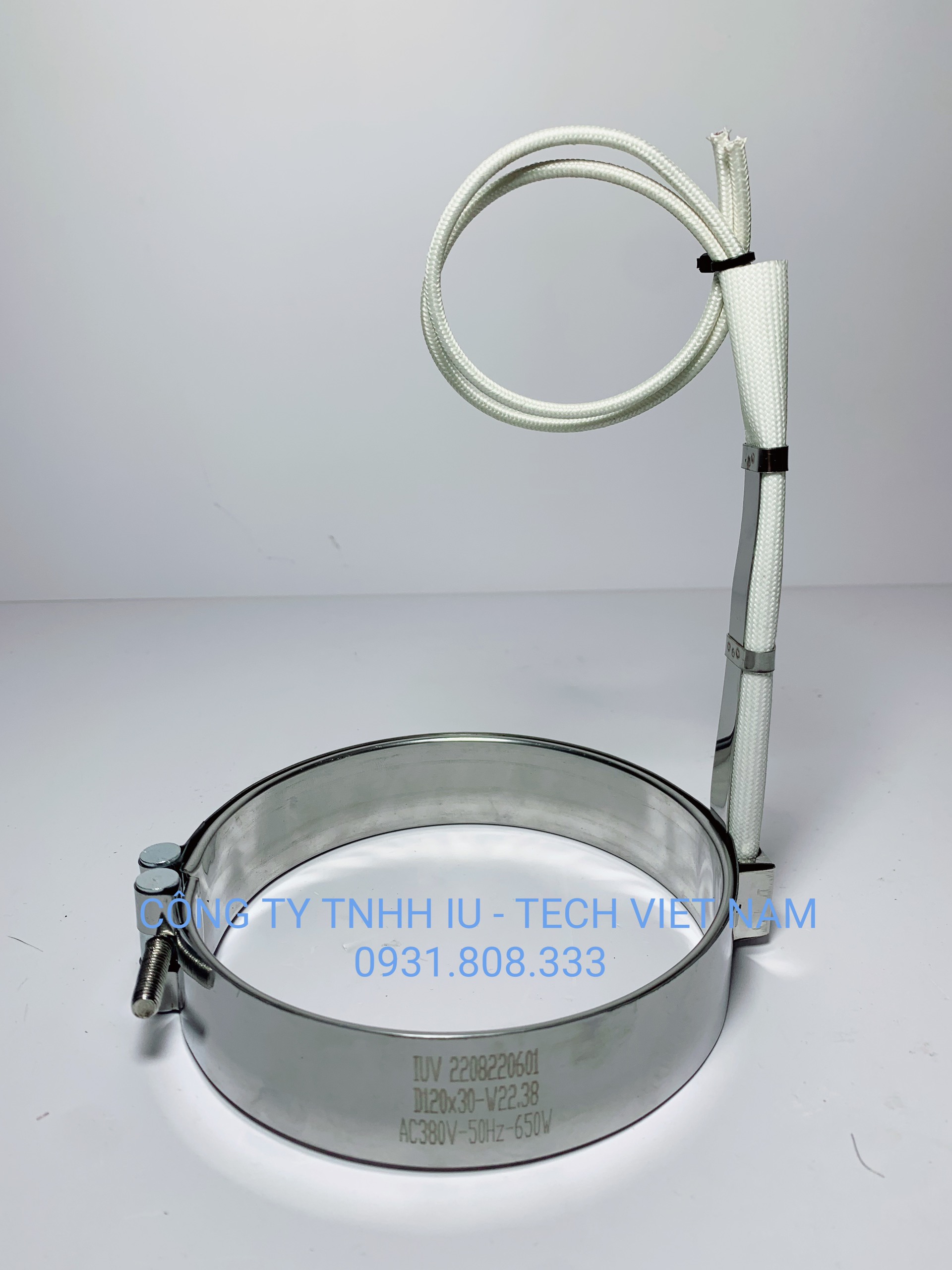 ĐIÊN TRỞ INOX D120x30-380V/650W